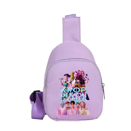 New Children Chest Bag Anime Cartoon Alphabet Fashionable Shoulder Diagonal Straddle Bag Girl Boy Cartoon Casual Chest Bags