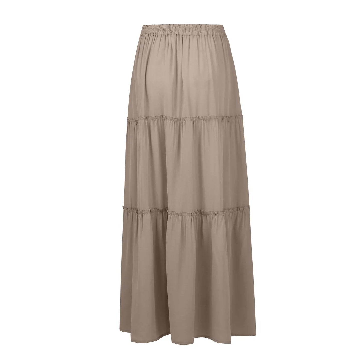 Women’s Boho Maxi Skirt: High-Waisted A-Line Tiered Long Skirt