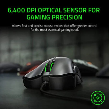 6400 DPI Wired Gaming Mouse New Model  Ultra-sensitive Tracking High Precision  Dual-purpose for LOL E-sports  Office