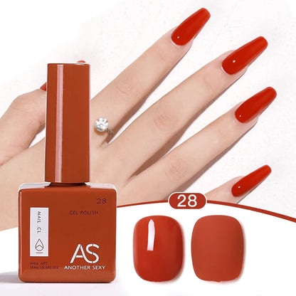 AS 1pc 15ml Bright Yellow Gel Nail Polish Starter Pure Soak Off No Wipe Nail Gel Polish Varnish Suitable For All Seasons