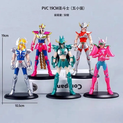 19cm Anime Dark Saint Seiya Figure Phoenix Ikki Hyoga Seiya Shiryu Action Figures Box Figure Collection Decoration Toys Hobbies