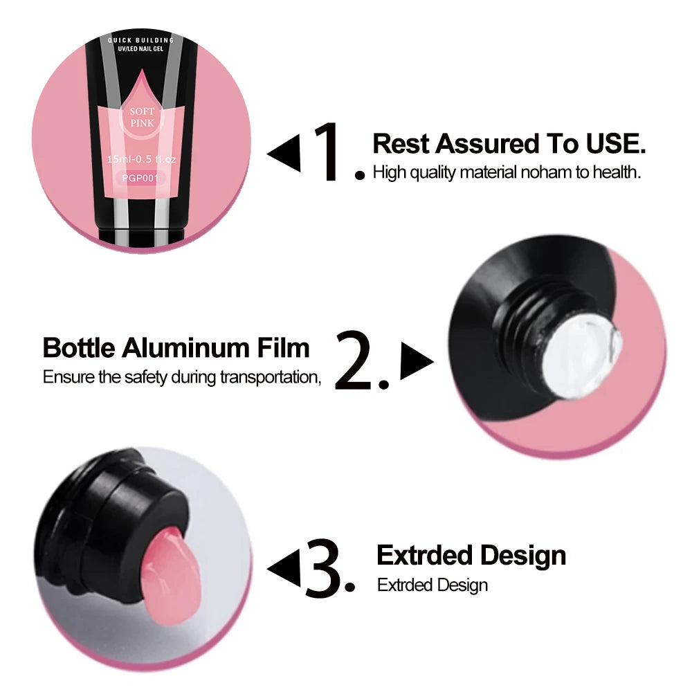 LIMEGIRL Gel Nail Polish Kit with UV Nail Lamp Electric Nail Drill UV Soaking Gel Base and Top Coat Gel Polish Nail Tool Kit