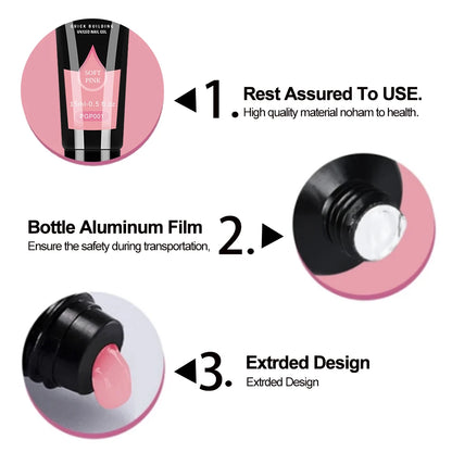 LIMEGIRL Gel Nail Polish Kit with UV Nail Lamp Electric Nail Drill UV Soaking Gel Base and Top Coat Gel Polish Nail Tool Kit