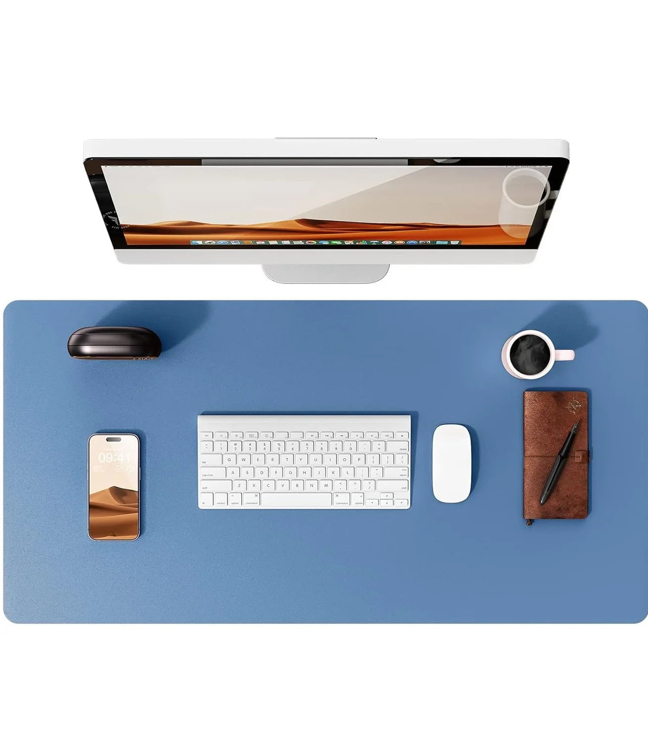 YSAGi Premium PU Leather Desk Mat: Non-Slip Waterproof Office Protector