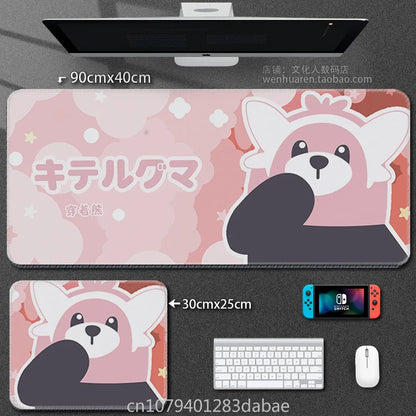 Leather Pokémon Pikachu Keyboard Pad Boy Girl Super Handsome Table Mat Cute Table Mat Computer Accessories PC Game Mouse Pad