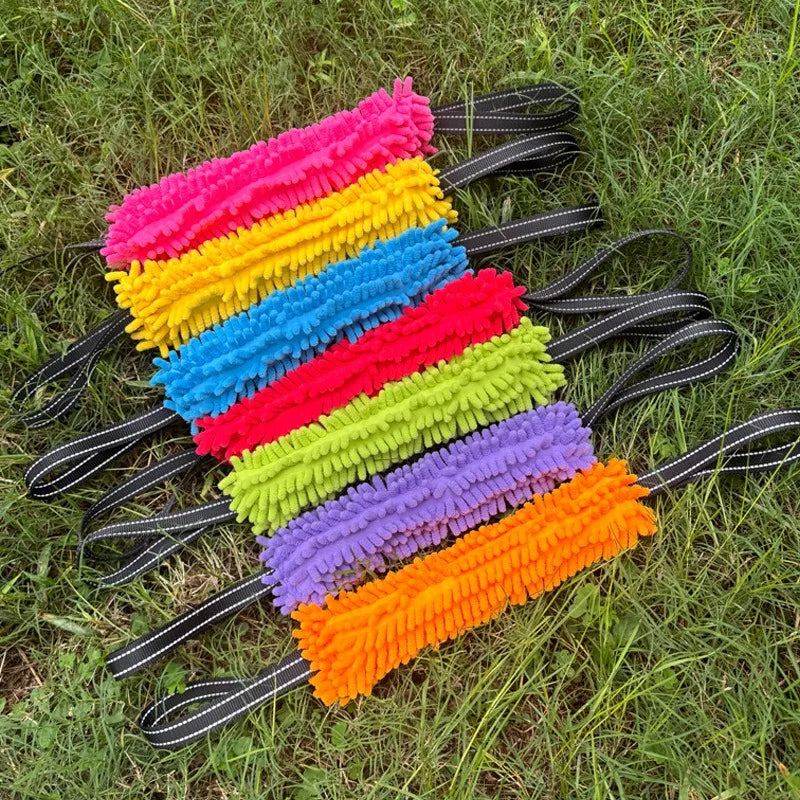 Dog Training Bite Stick Double Handle Interactive Toy Teeth Grinding Dog Training Stick Pet Dog Training Jute Sleeve Dog Toys
