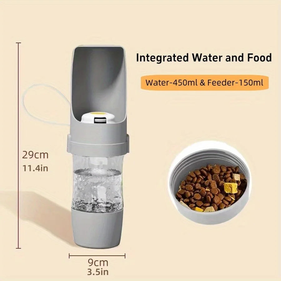 Portable Dog Water Bottle Durable Pet Hydration Dispenser Outdoor Walks Hiking Travel Pet Ergonomic Bottle Dog Water Dispenser