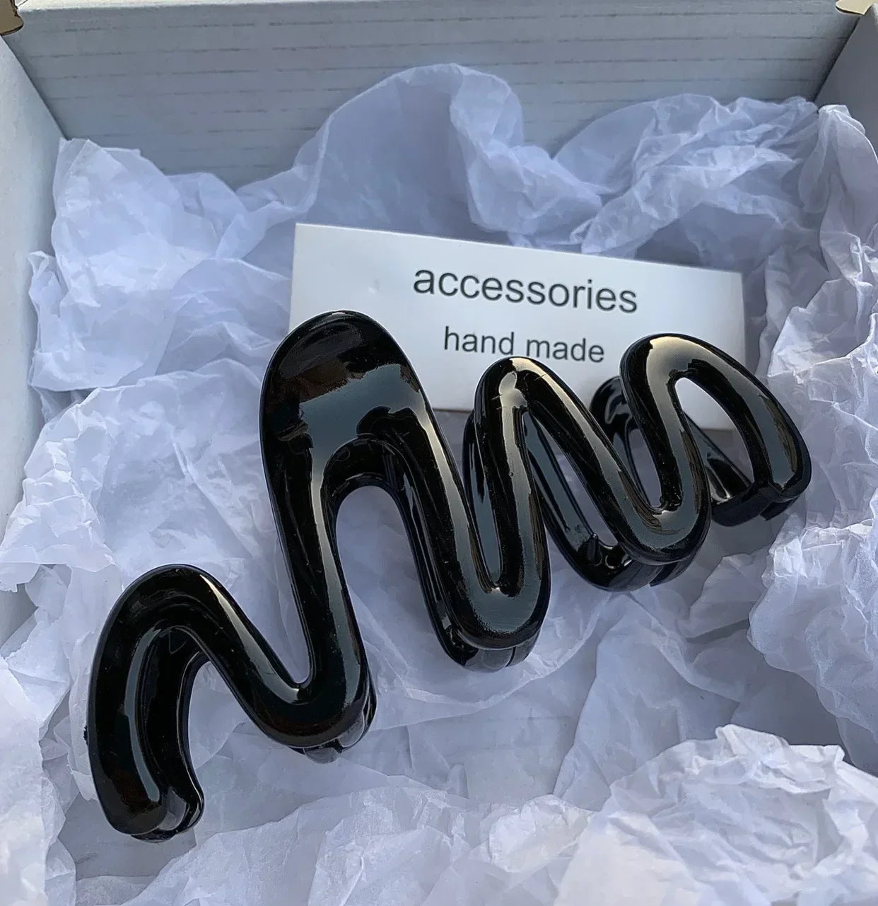 Jelly Wave Hair Claw Clip