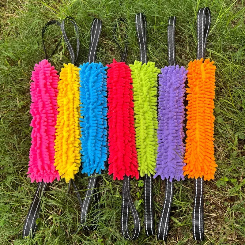Dog Training Bite Stick Double Handle Interactive Toy Teeth Grinding Dog Training Stick Pet Dog Training Jute Sleeve Dog Toys