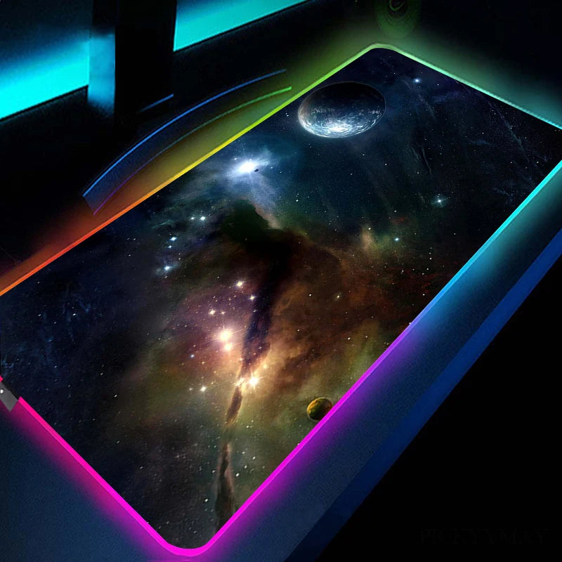 CosmicGlow RGB Desk Mat
