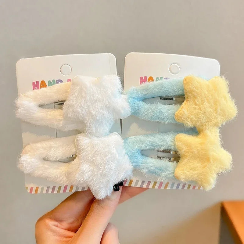 Y2K Star Hair Clips Set.