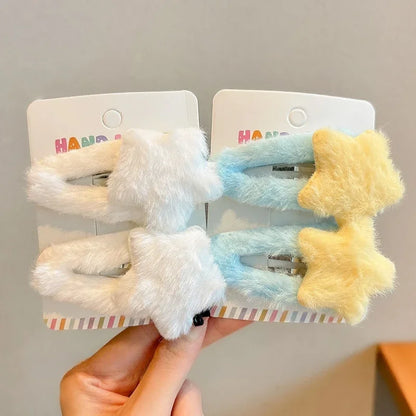 Y2K Star Hair Clips Set.