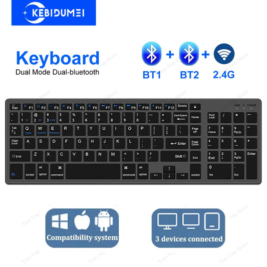 Dual-Mode Wireless Keyboard.