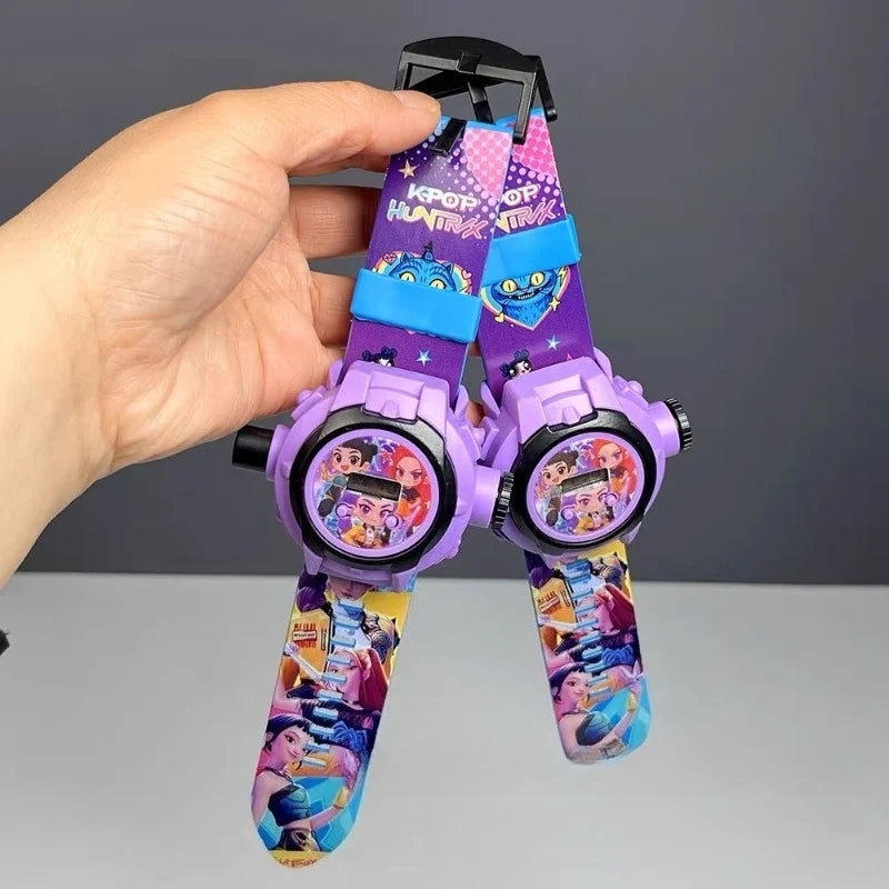 K-Pop HUNTRX Projection Watch: Bandai Multi-Functional Timepiece