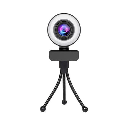 4K Webcam with LED Light 📷✨