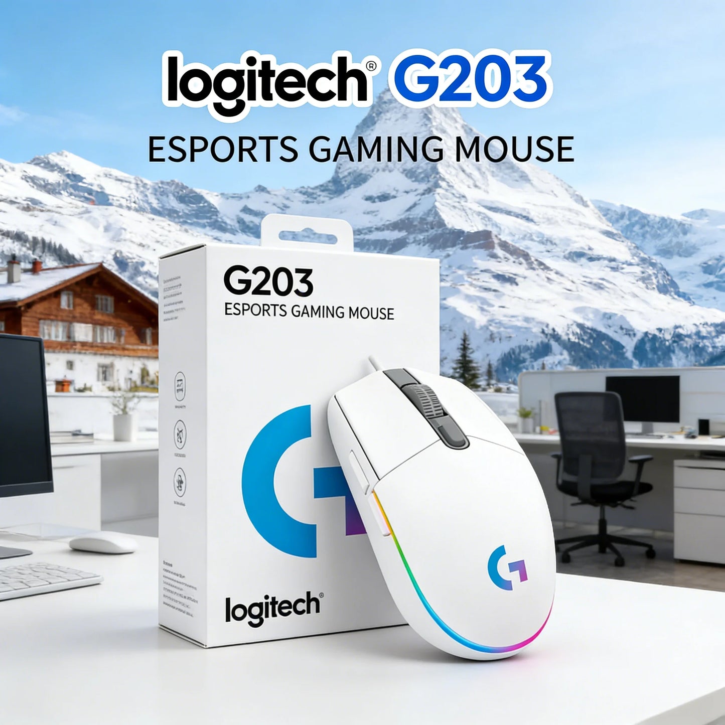 Logitech G309 Kamisato Ayaka Special Edition Wireless Bluetooth Dual-Mode Esports Mouse Hybrid Switches+G102/G203/G304/G305/M220