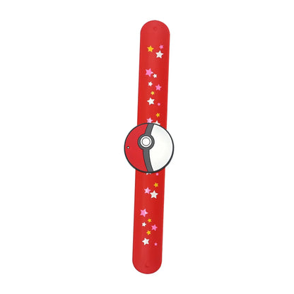 Pokemon Slap Bracelet Kids Pikachu Birthday Decoration PVC Anime Wristband Child Slap Band Puzzle Toy Boys Girls Birthday Party