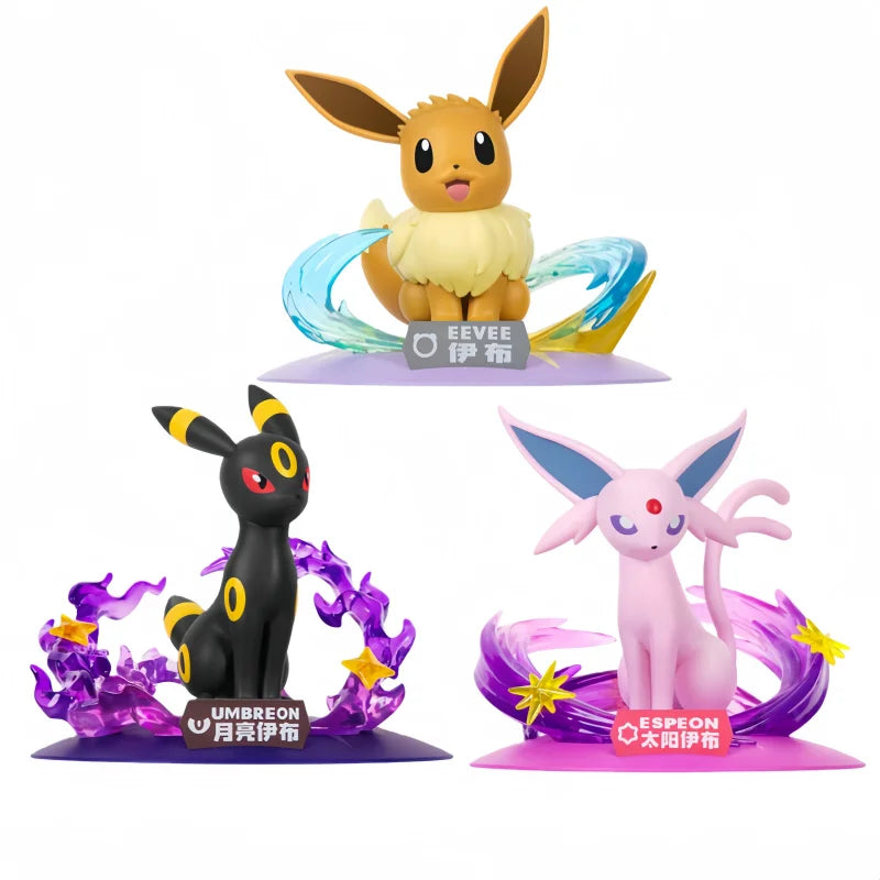 Anime Pokemon Umbreon Eevee Espeon Funism Original Action Figures Home Collection Model Desktop Ornaments Toys Birthday Gifts