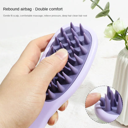 Silicone Shampoo Brush Scalp Massage Brush Head Washing Comb two-sided Hair Massager Bath Brush Body Scrubber Hair Accessories