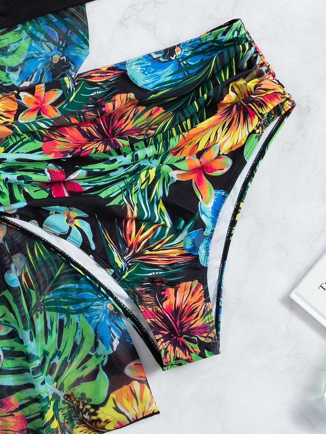 Three Pieces Bikini Set Cover Up Women 2023 New Push Up Twist Swimsuit Print Long Sleeve Swimwear Biquini Bathing Suit Summer