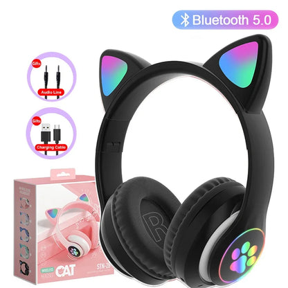 Cat Ears Bluetooth Headphones