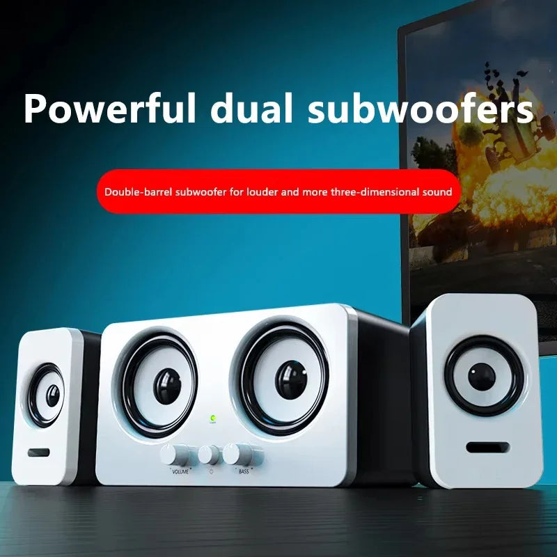 Computer Speakers with Subwoofer & 3D Surround Sound