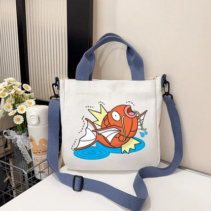 Pokémon Handbag Cartoon Children's Shoulder Bag Boys Girls Tote Bag Child Canvas Handbags Anime Crossbody Bag New Kids Gifts