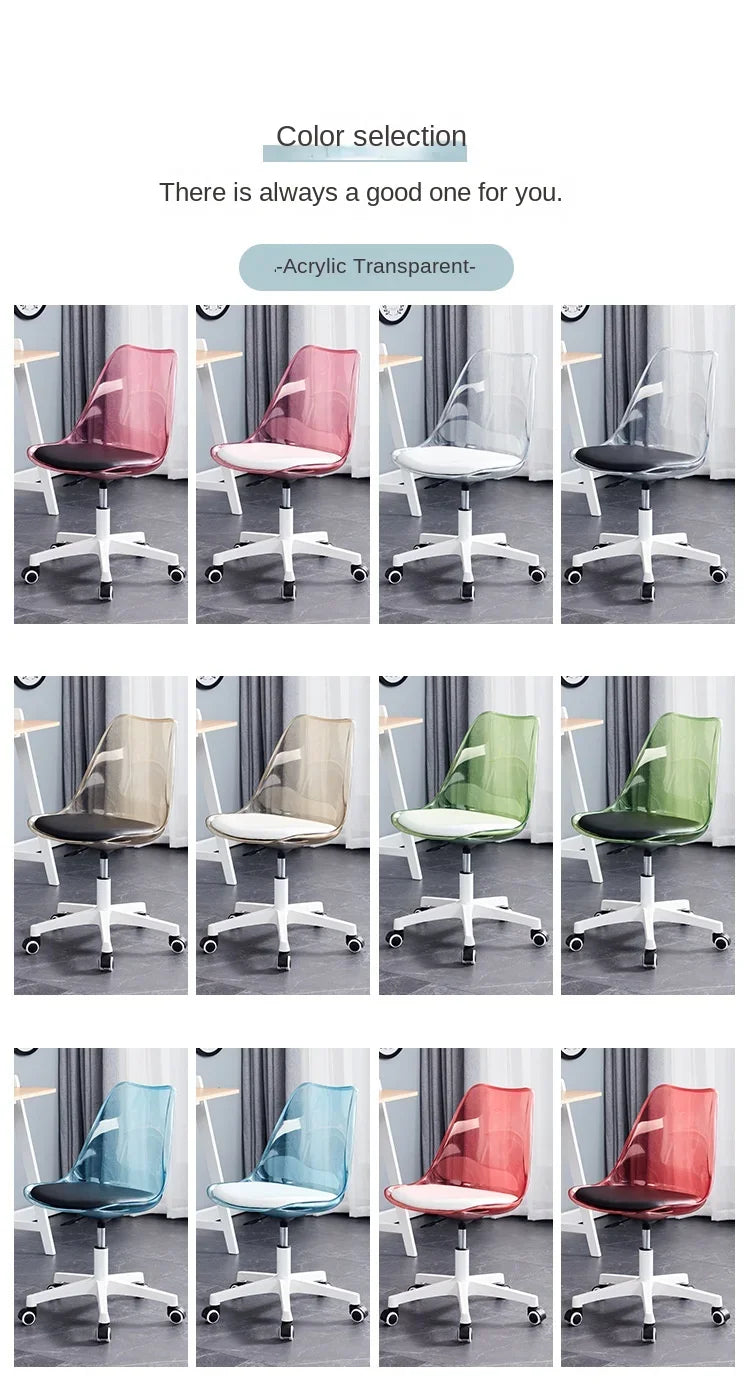 Transparent Swivel Office Chair