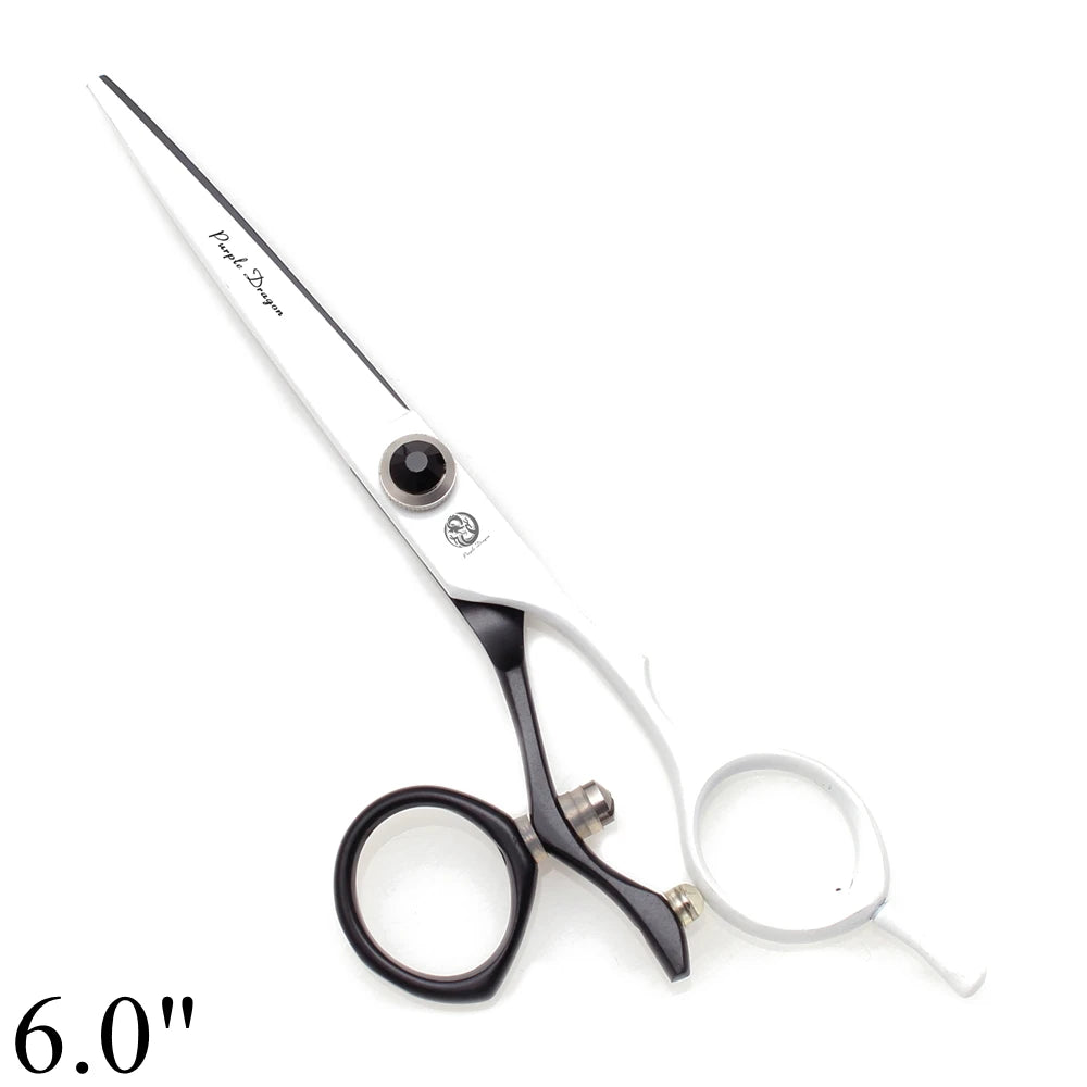 Professional Hairdressing Scissors 5.5" 6" Purple Dragon JP 440C Swivel Thumb Hair Cutting Scissors Barber Thinning Shears Z9019