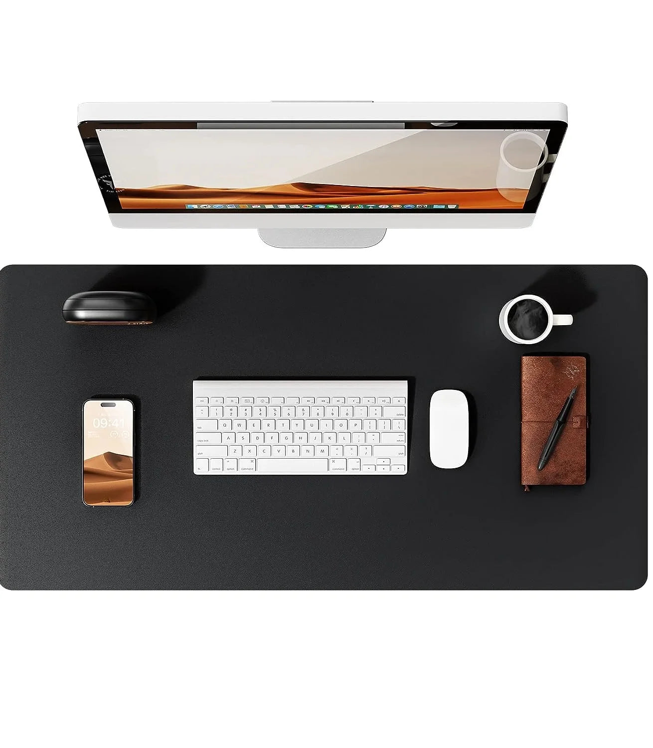 YSAGi Premium PU Leather Desk Mat: Non-Slip Waterproof Office Protector