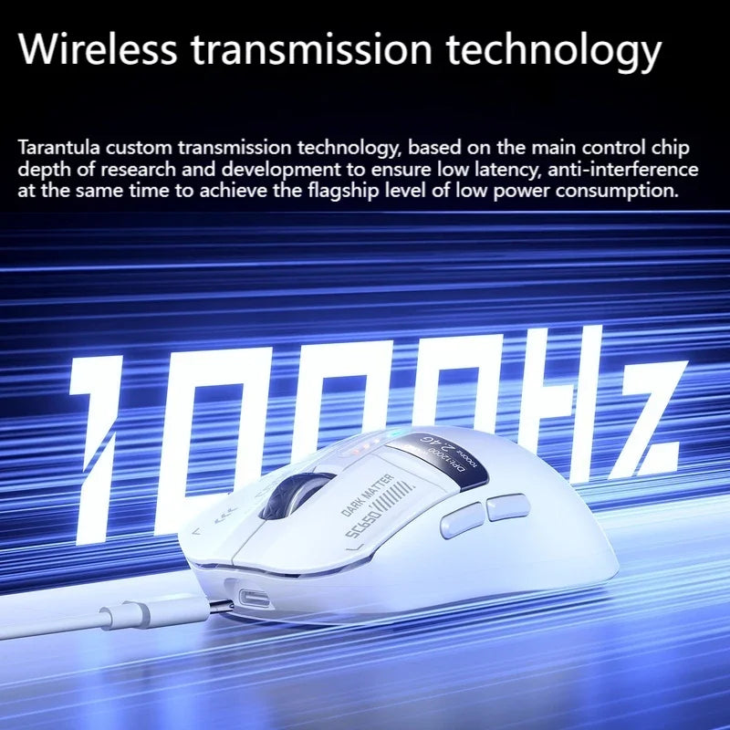AULA SC650 Tri-Mode Wireless Gaming Mouse PAW3311 RGB Lightweight Digital Display Screen Custom PC E-Sports Accessory Gift
