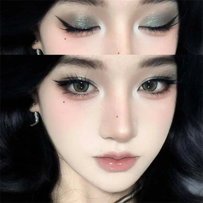 Metallic Glitter Eyeshadow Cream Sparkling Mousse Shimmer Highlighter Pressed Pigments Punk Purple Pearlescent Eyeshadow Palette