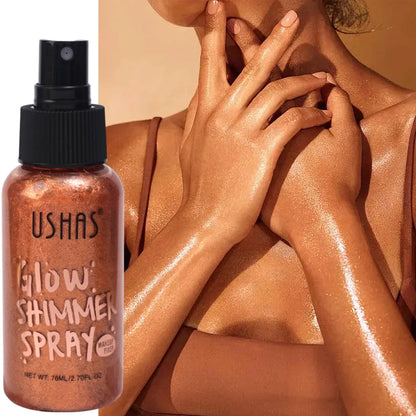 Liquid Face & Body Shimmer Highlighter | 76ml Glow Illuminator & Long-Lasting Oil-Control