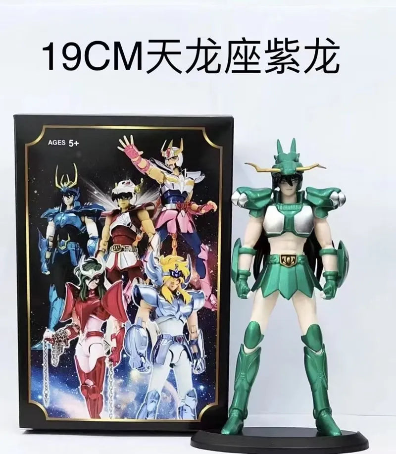 19cm Anime Dark Saint Seiya Figure Phoenix Ikki Hyoga Seiya Shiryu Action Figures Box Figure Collection Decoration Toys Hobbies