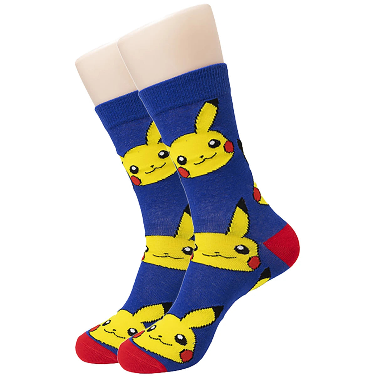 1/3/4 Pairs Pokemon Men's Fashion Trend Long Socks Cartoon Anime Figure Pikachu Eevee Gengar Unisex Athletic Harajuku Socks