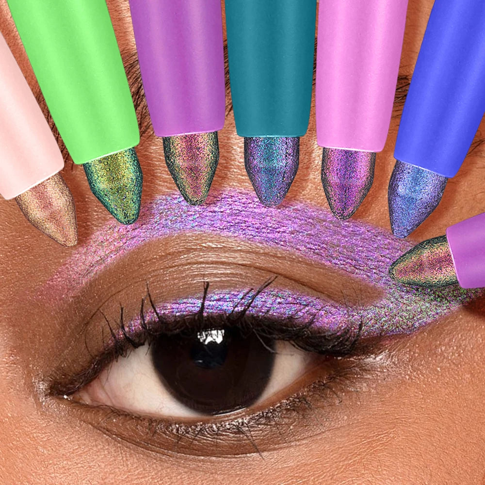 The color-changing eyeshadow stick eyeliner is waterproof and has smooth color, comfortable to use, and can last for a long tim