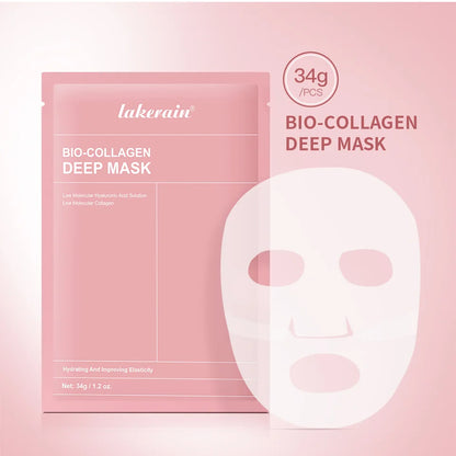 lakerain Bio-Collagen Deep Mask: 4-Piece Hydrating & Pore Refining Set