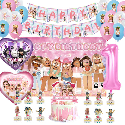 Roblox Birthday Party Decoration Set