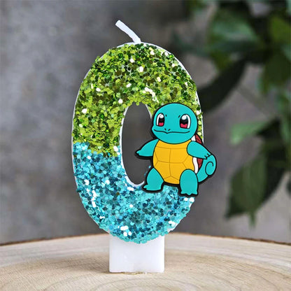 Cute Pokemon Monster Candle Kids Birthday Cake Decoration Cartoon Anime Figure Supplies Party Accessories Christmas Gifts