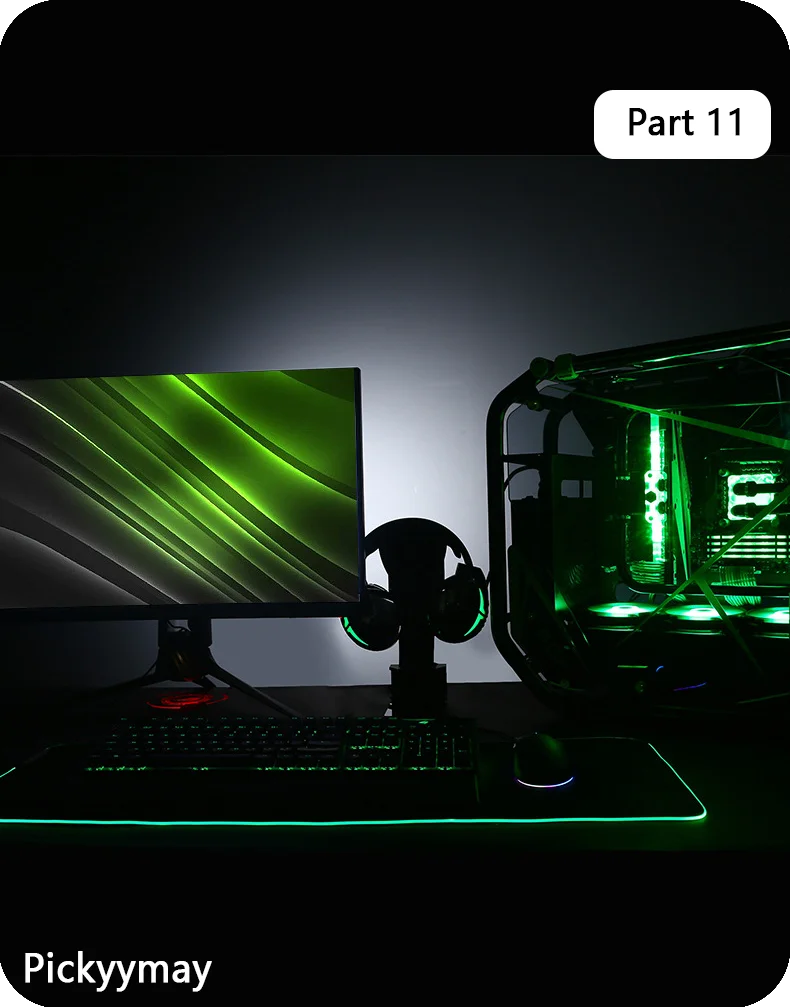 CosmicGlow RGB Desk Mat