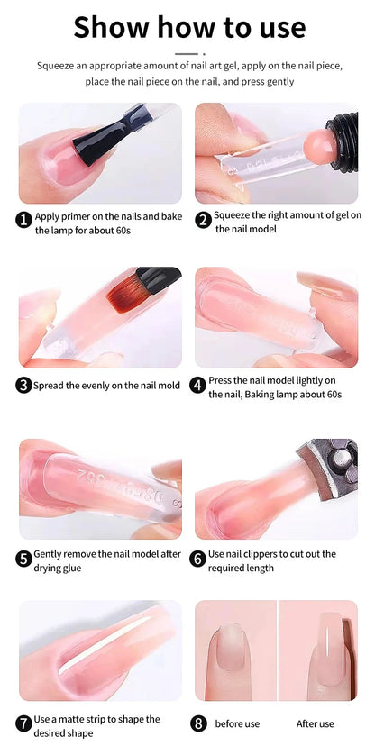 Nail Gel Polish Kit With LED Nail Lamp Semi-Permanent 27 Colors Soak Off Base&Top Coat Varnish Manicure Set For Nails Salon Kit