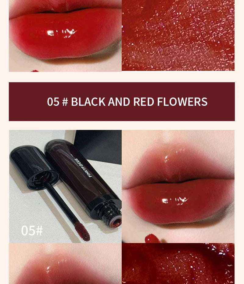 Red Brown Mirror Lip Glaze.
