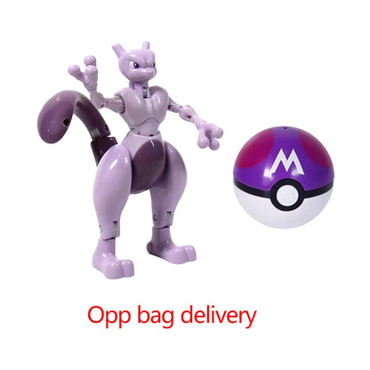 Pokemon Pokeball Figure Ball Pikachu Charizard Mewtwo Mew Eevee Gengar Lapras Blastoise Venusaur Gyarados Educational Toy Kids