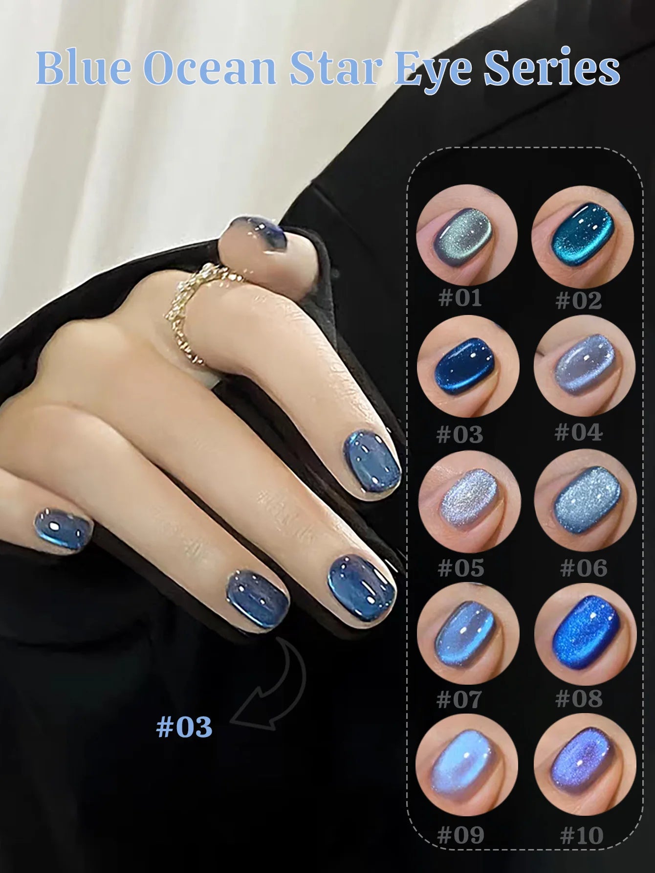 ZH Super Bright 12 Constellations Cat Eye Gel Nail Polish 2025 New Autumn Winter Whitening Glass Bead Nail Art Nail Supplies