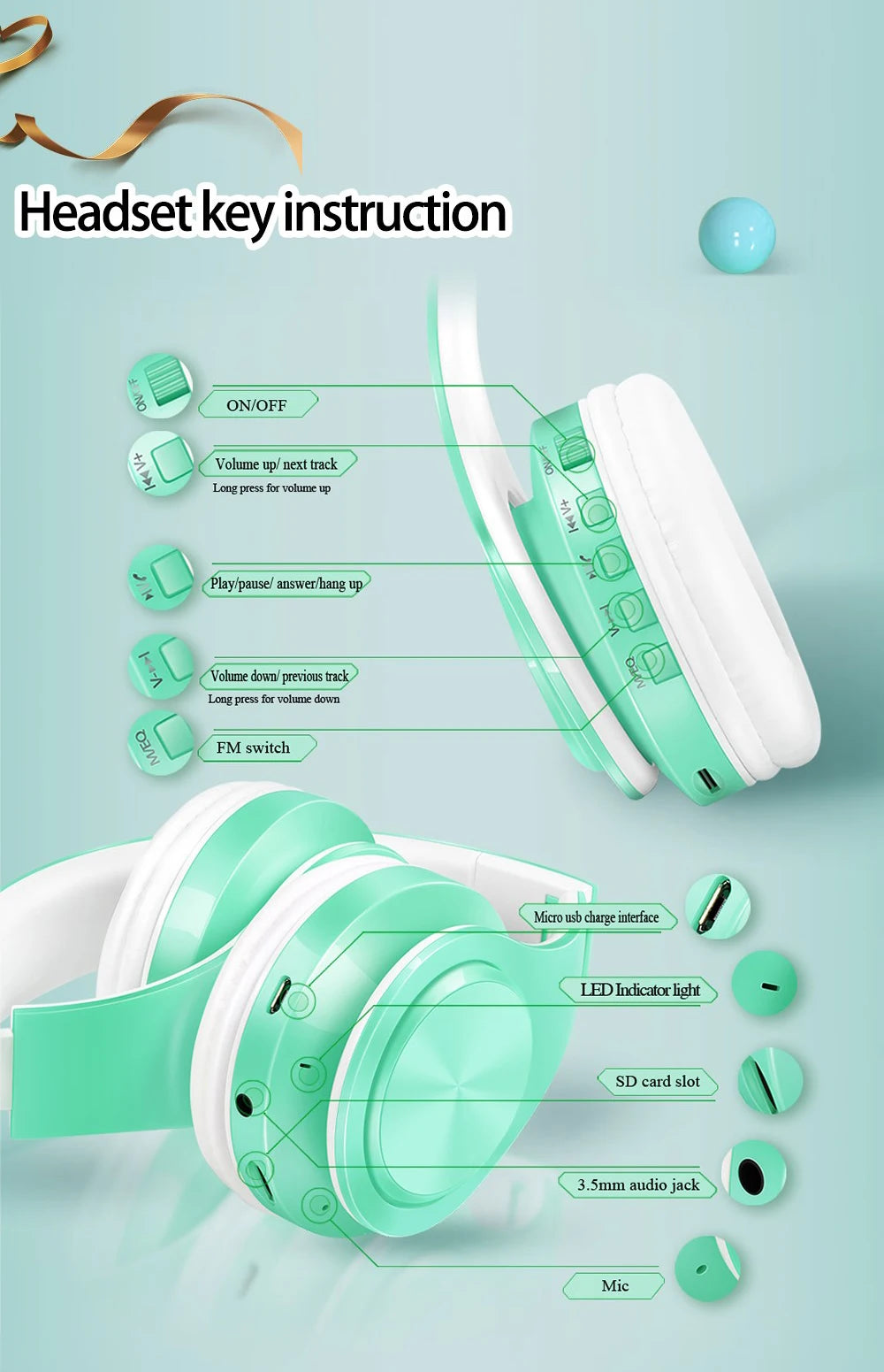 Stereo Bluetooth Headset