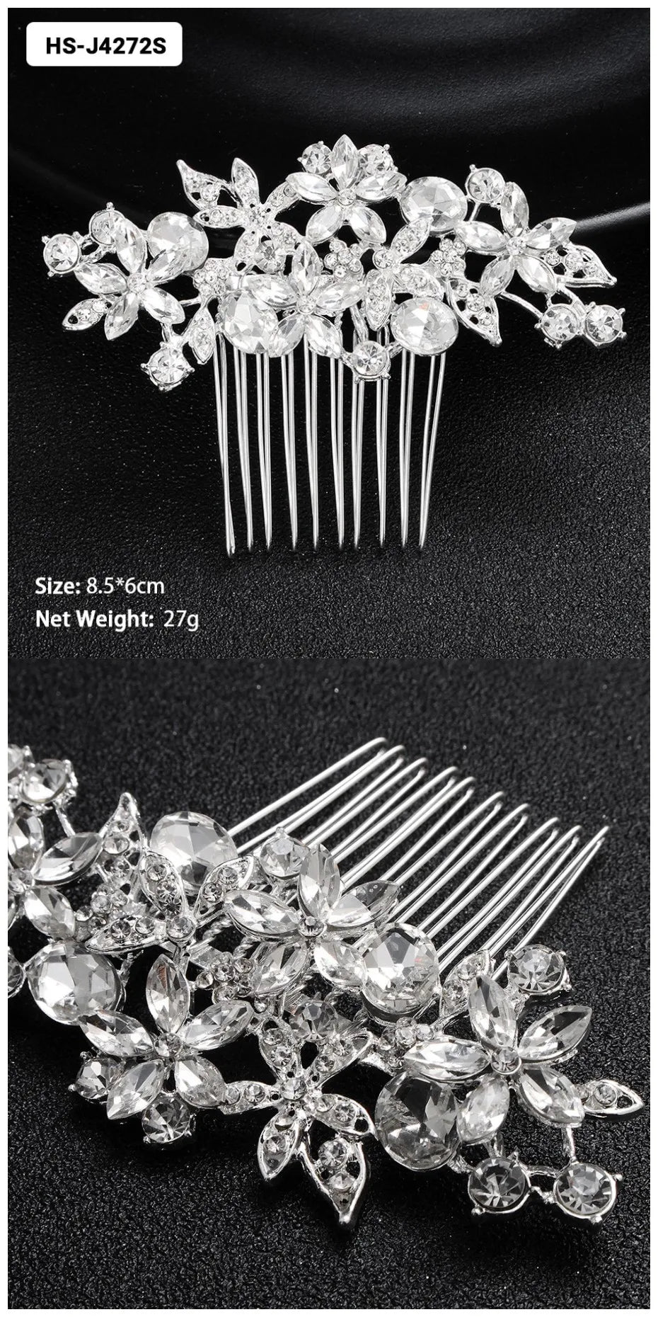 Crystal Bridal Hair Comb.