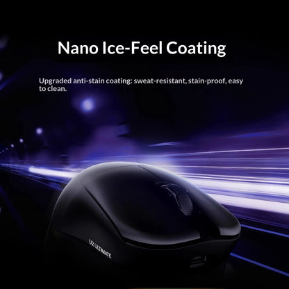 ATK Blazing Sky U2V2 Lightweight Gaming Mouse 39g 3 Mode Wireless with Paw3950 8000Hz Paw3395 for FPS Gamers PC Accessories