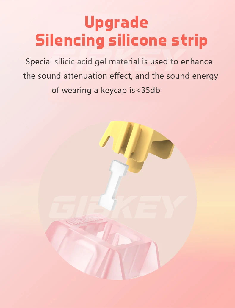 Outemu Silent Peach Switches.