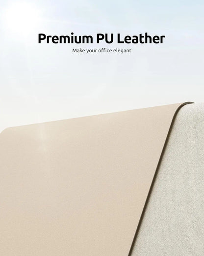 YSAGi Premium PU Leather Desk Mat: Non-Slip Waterproof Office Protector