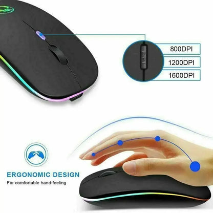 Razer Wireless Mouse For Laptop PC Bluetooth Rechargeable Mouses Wireless Computer Silent Mice Ergonomic Gaming Mouse